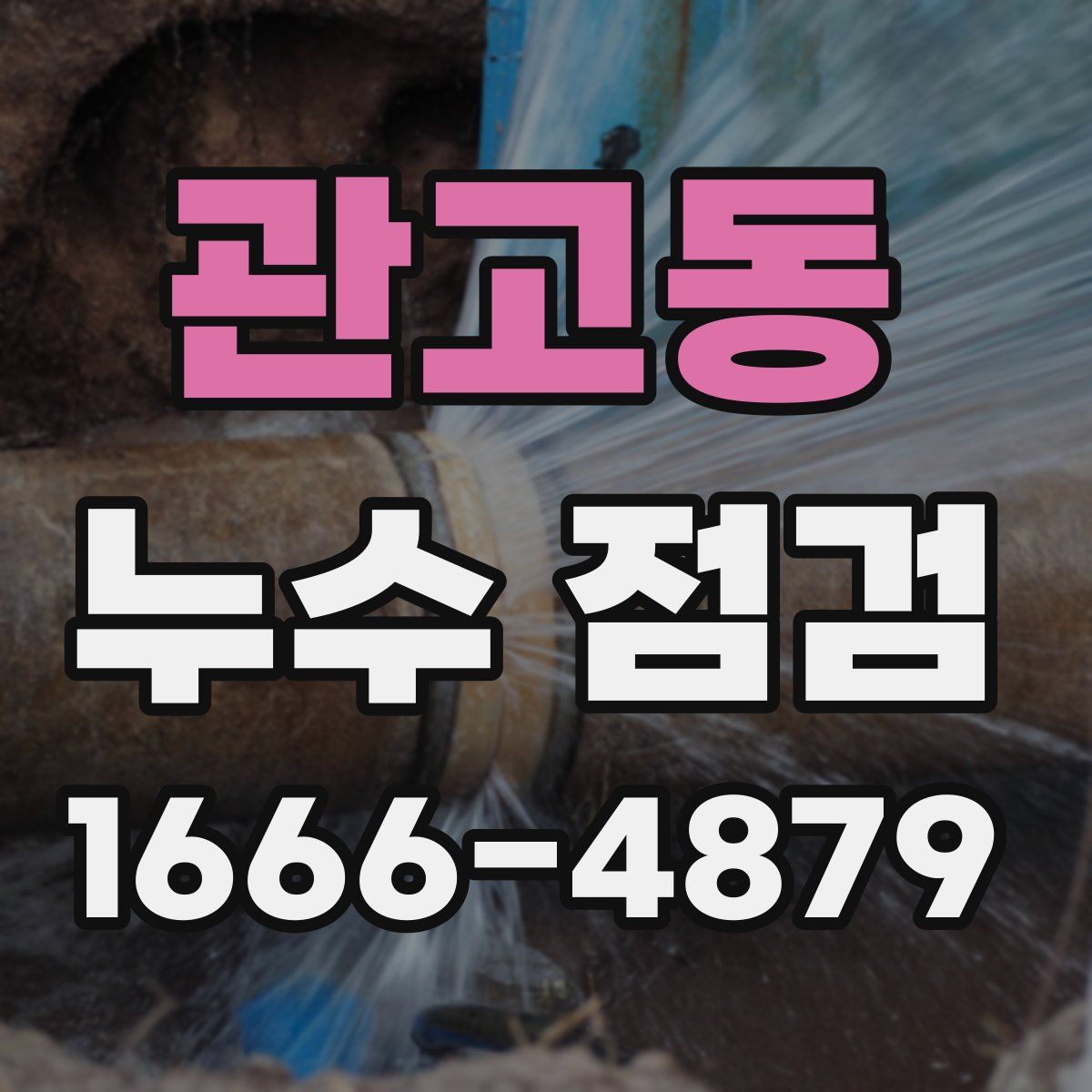 관고동 누수 점검