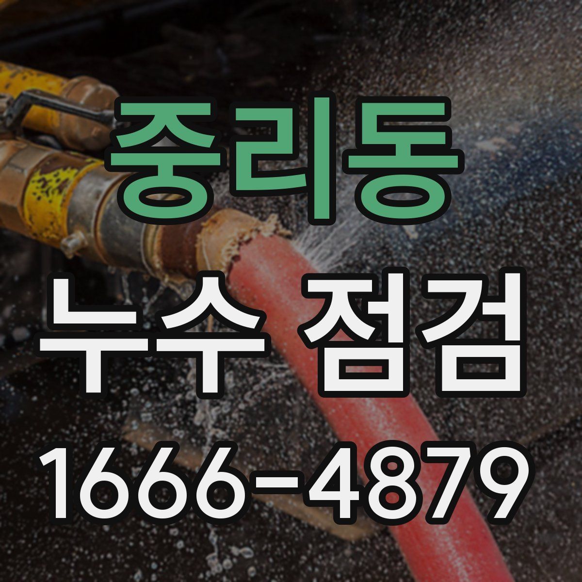중리동 누수 점검