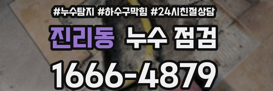 진리동 누수 점검