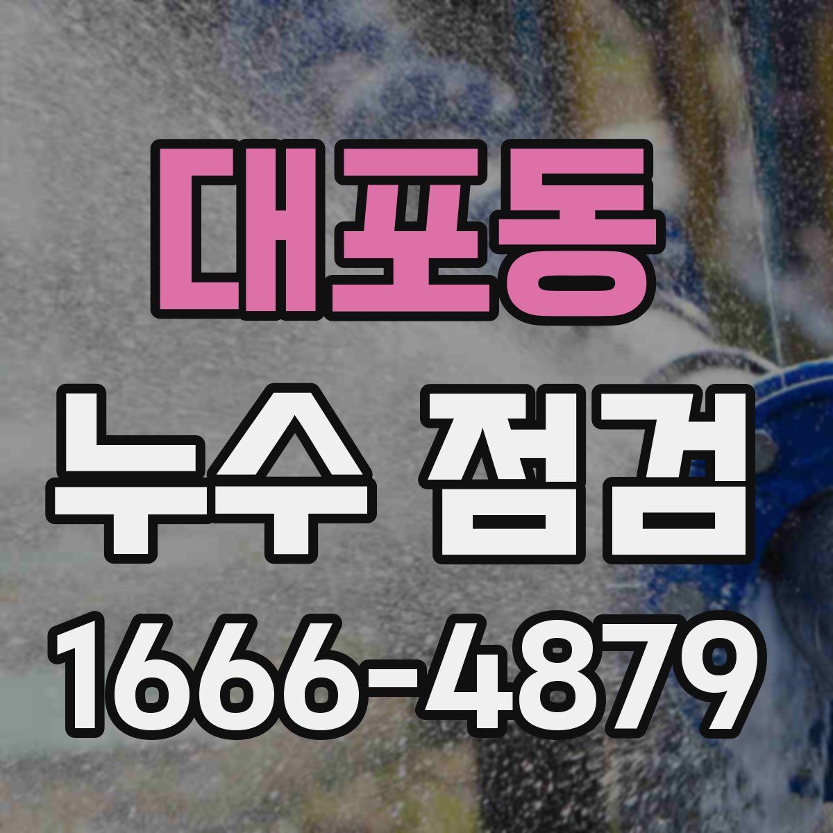 대포동 누수 점검
