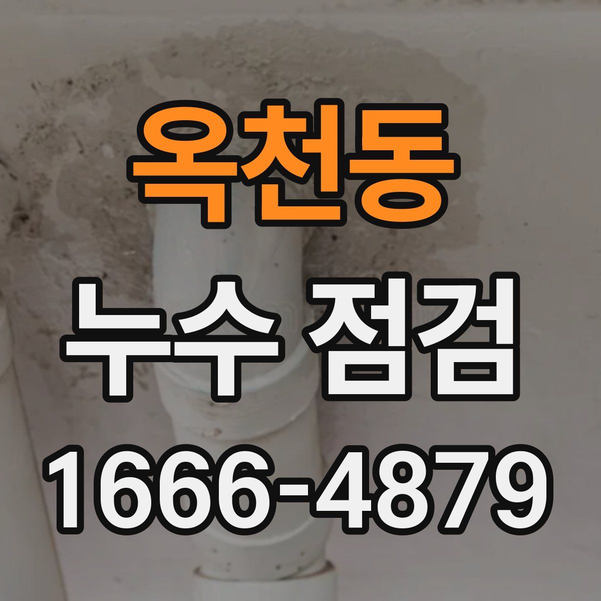 옥천동 누수 점검