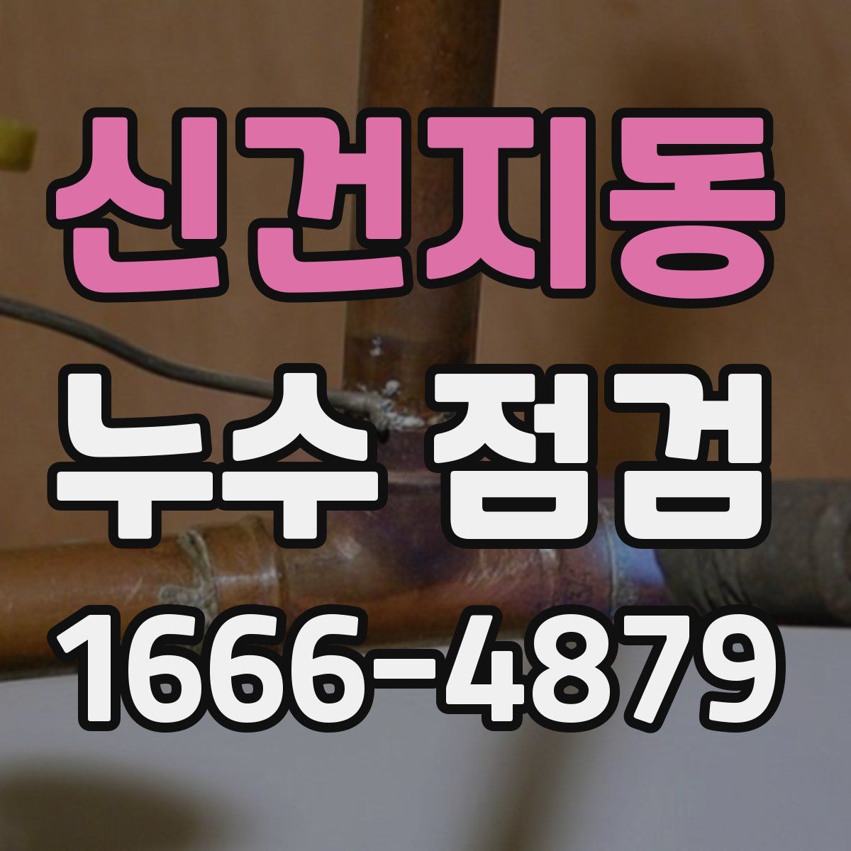 신건지동 누수 점검