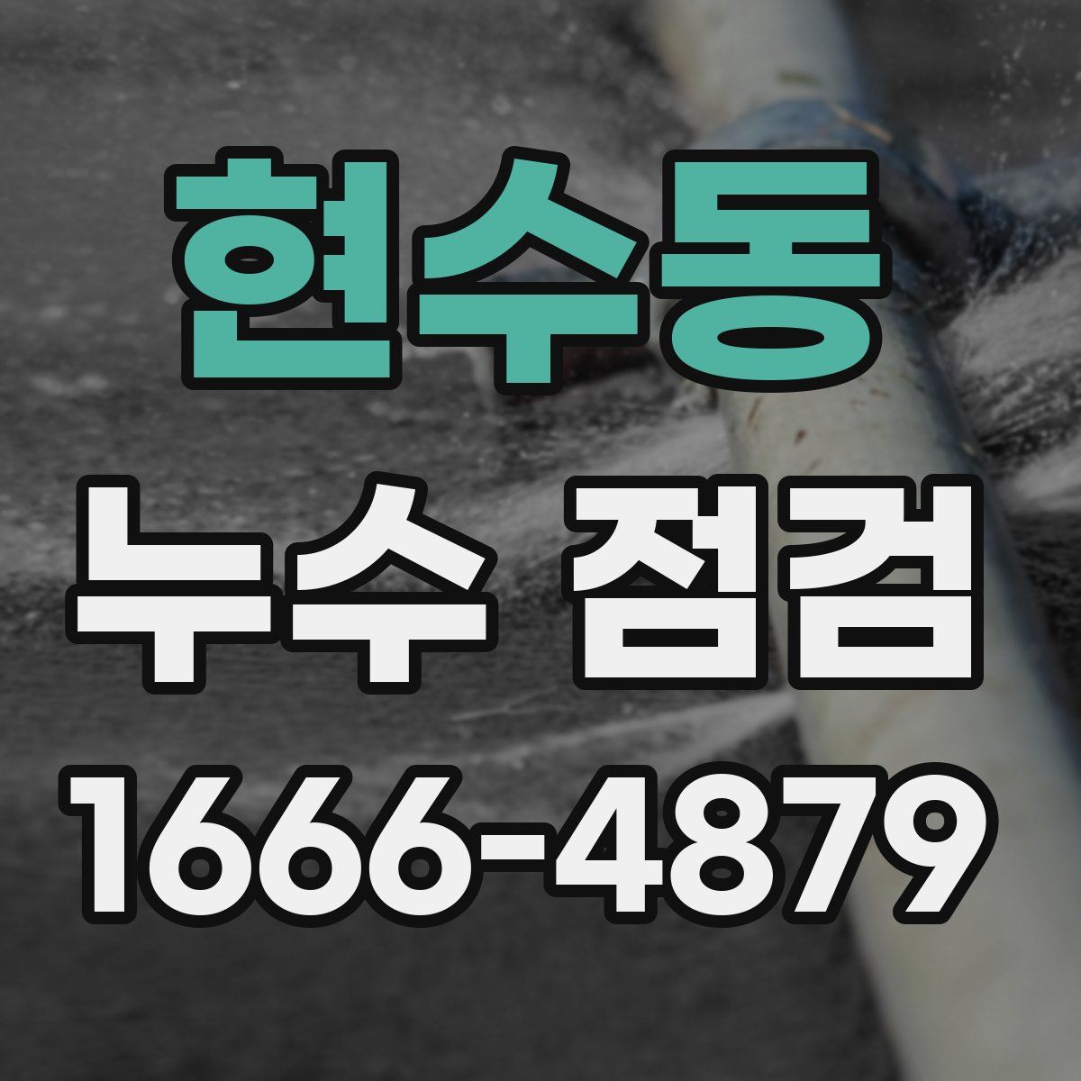 현수동 누수 점검