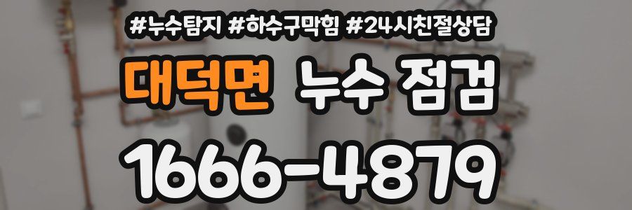 대덕면 누수 점검