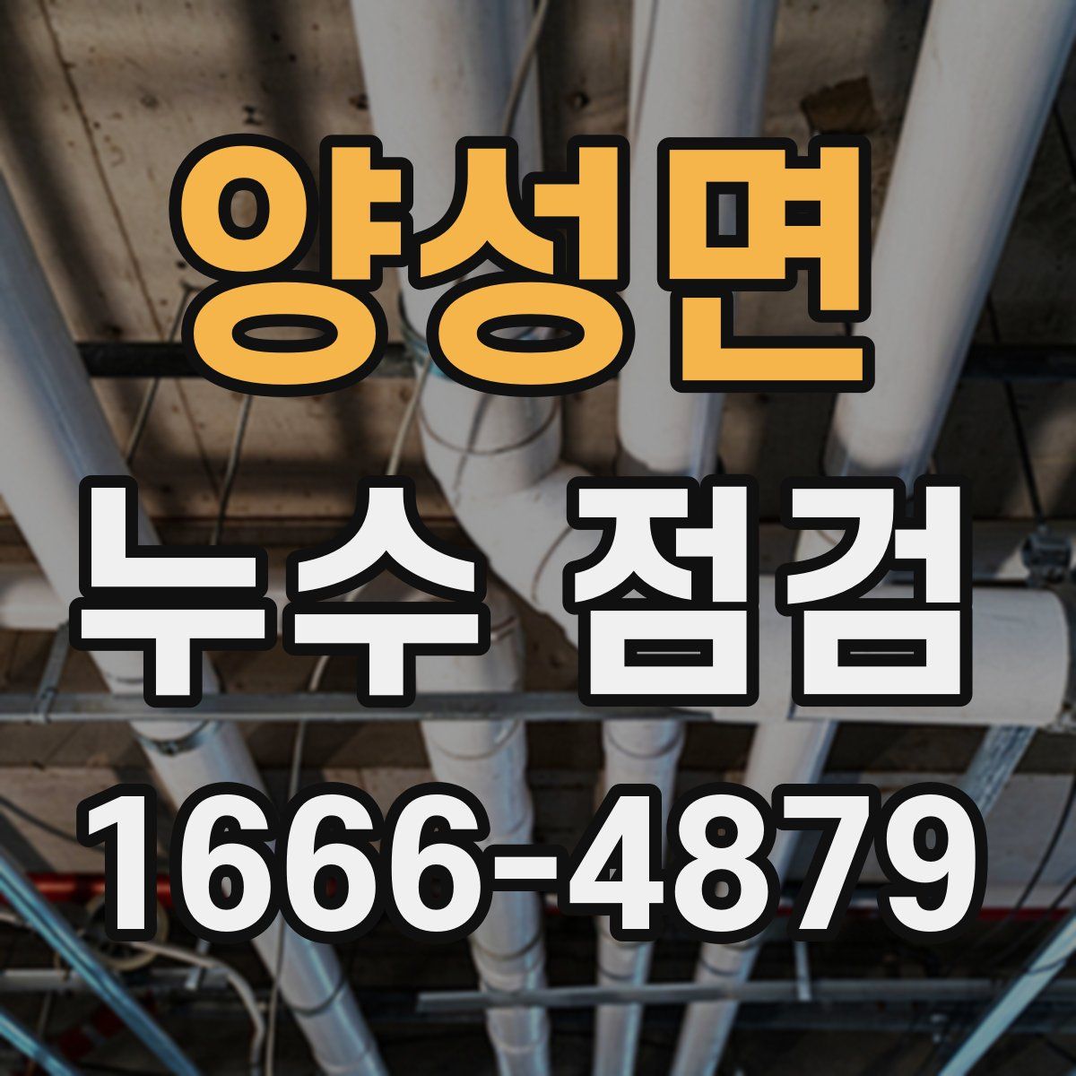 양성면 누수 점검