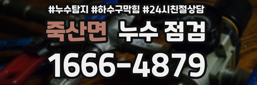 죽산면 누수 점검