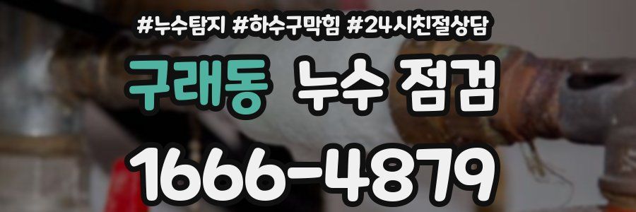 구래동 누수 점검