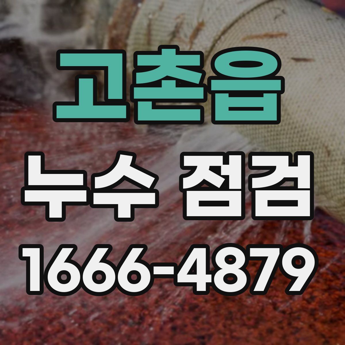 고촌읍 누수 점검