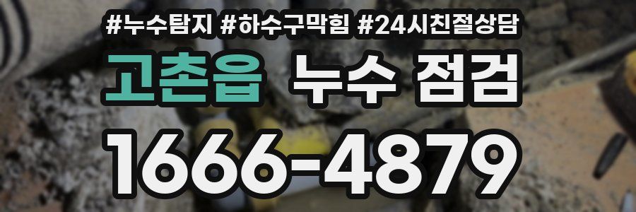 고촌읍 누수 점검