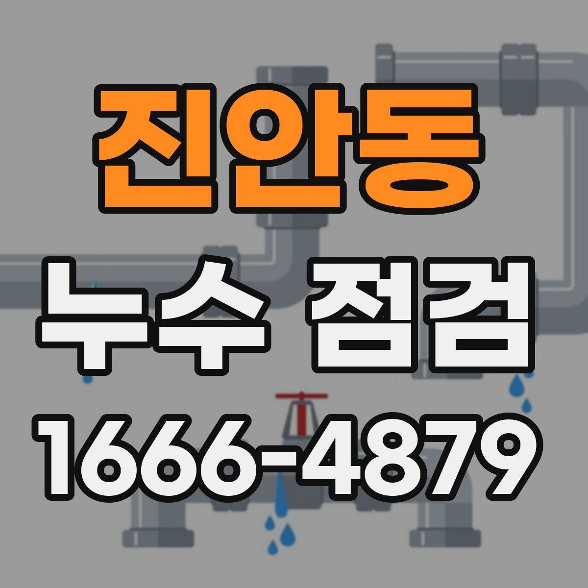 진안동 누수 점검