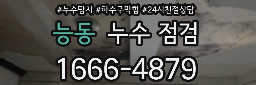 능동 누수 점검