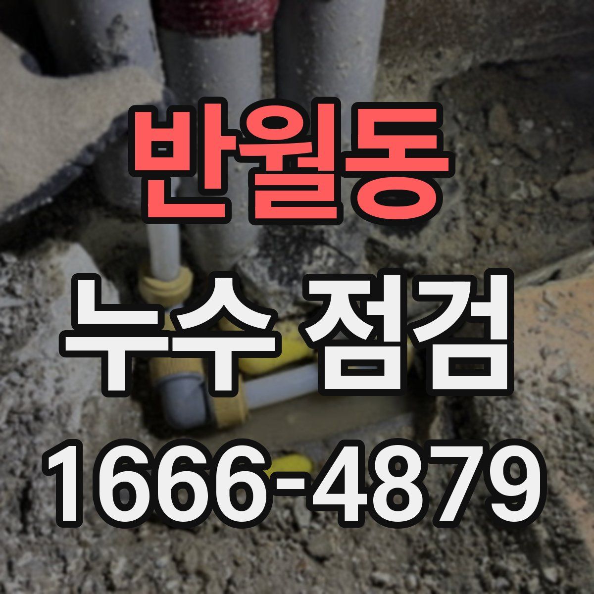 반월동 누수 점검