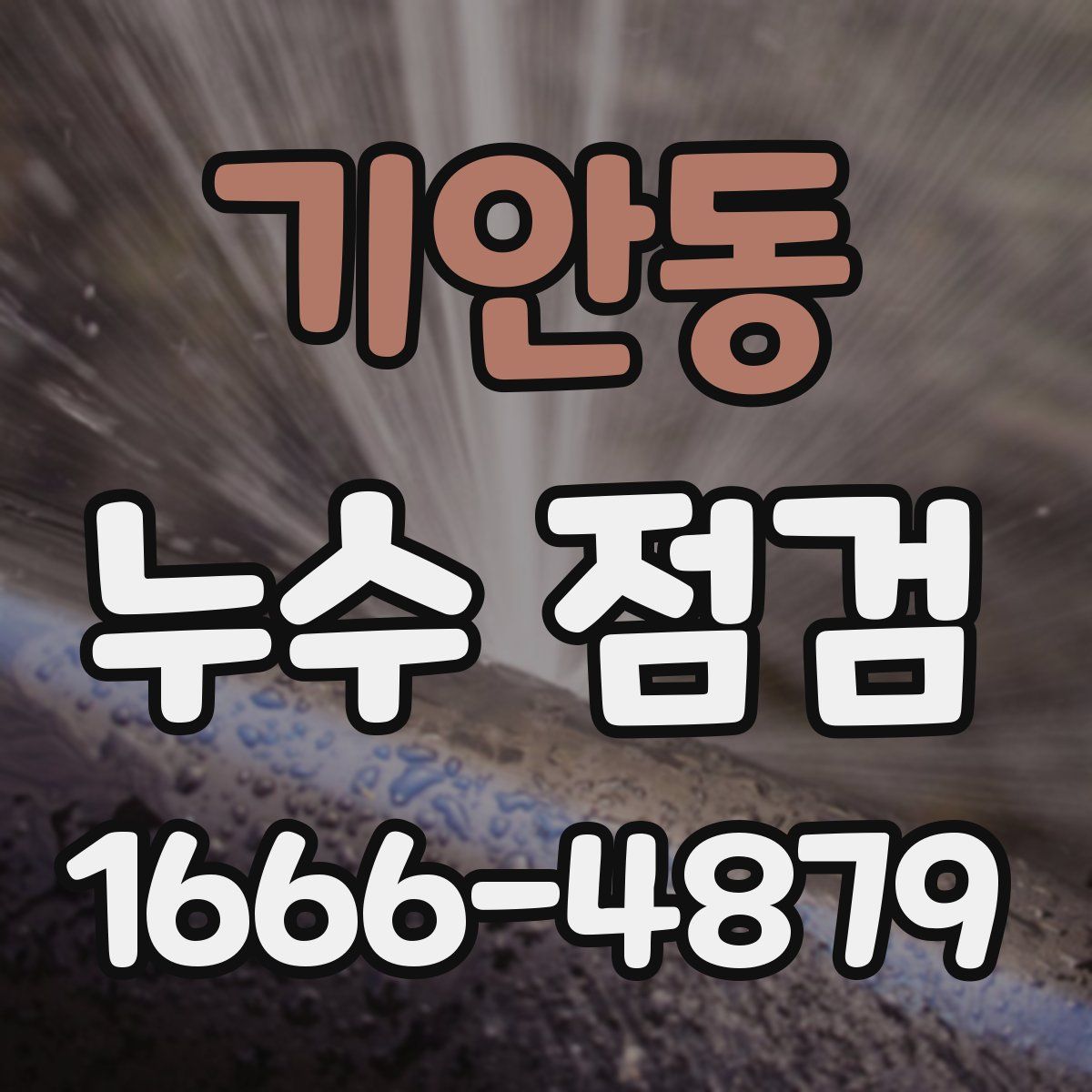 기안동 누수 점검