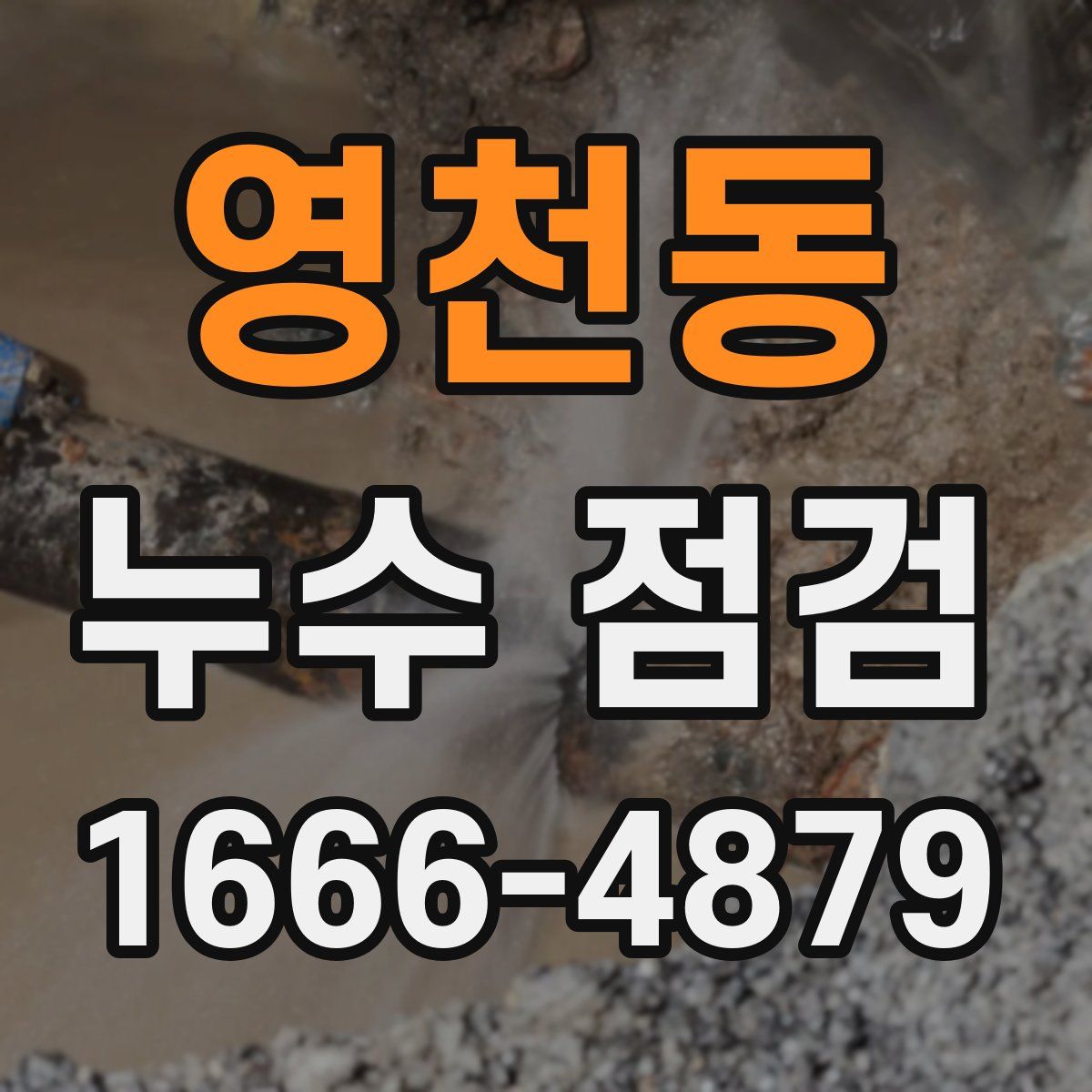 영천동 누수 점검
