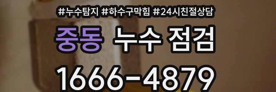 중동 누수 점검