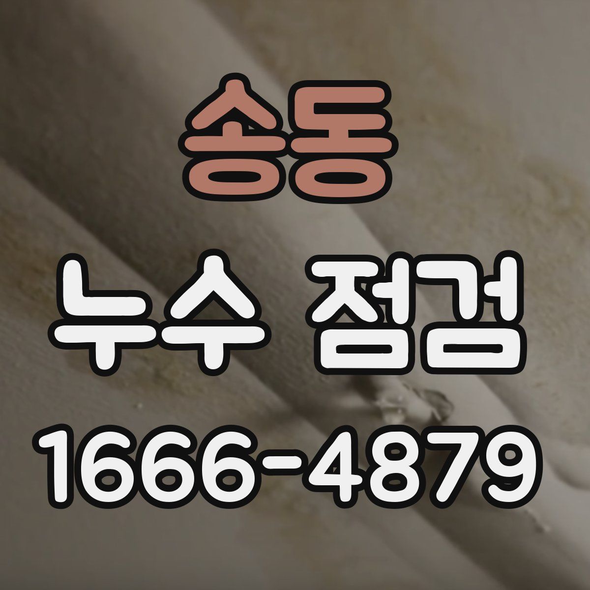 송동 누수 점검