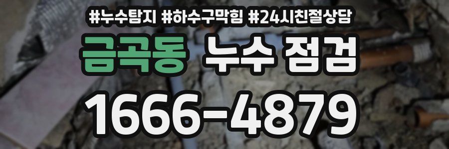 금곡동 누수 점검