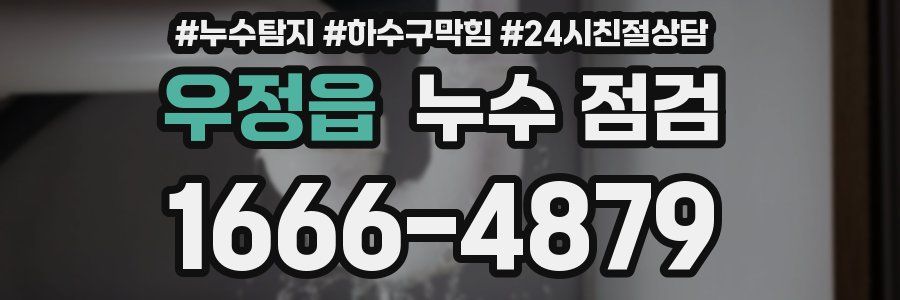 우정읍 누수 점검