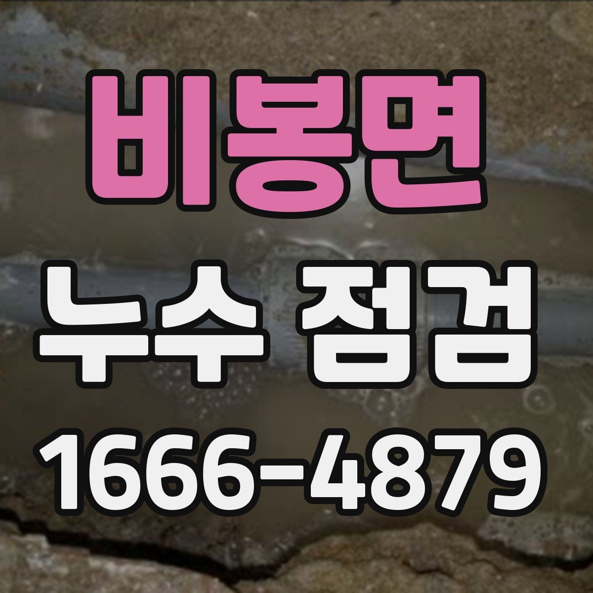 비봉면 누수 점검
