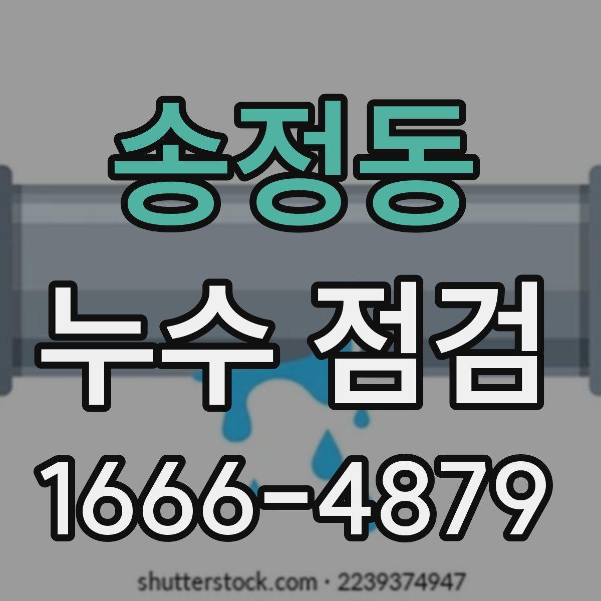 송정동 누수 점검