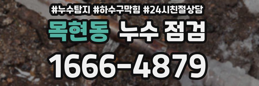 목현동 누수 점검
