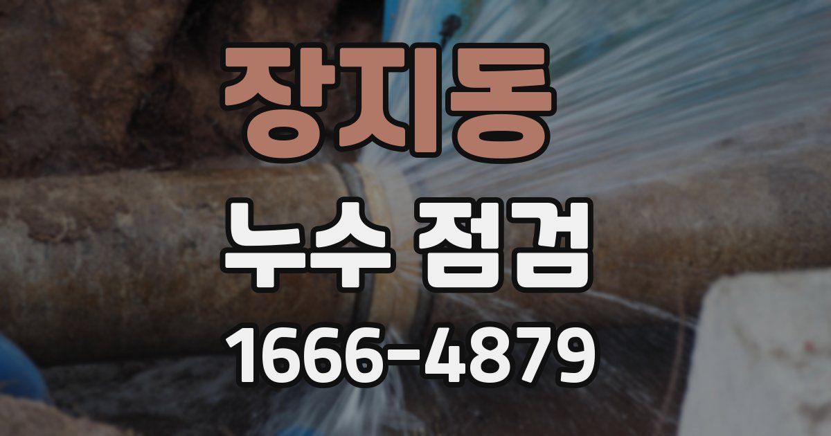 장지동 누수 점검