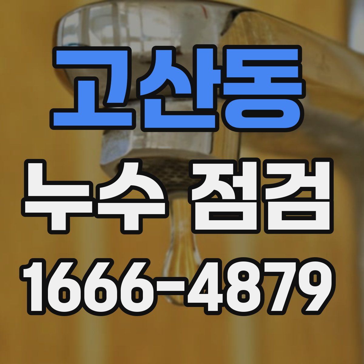 고산동 누수 점검