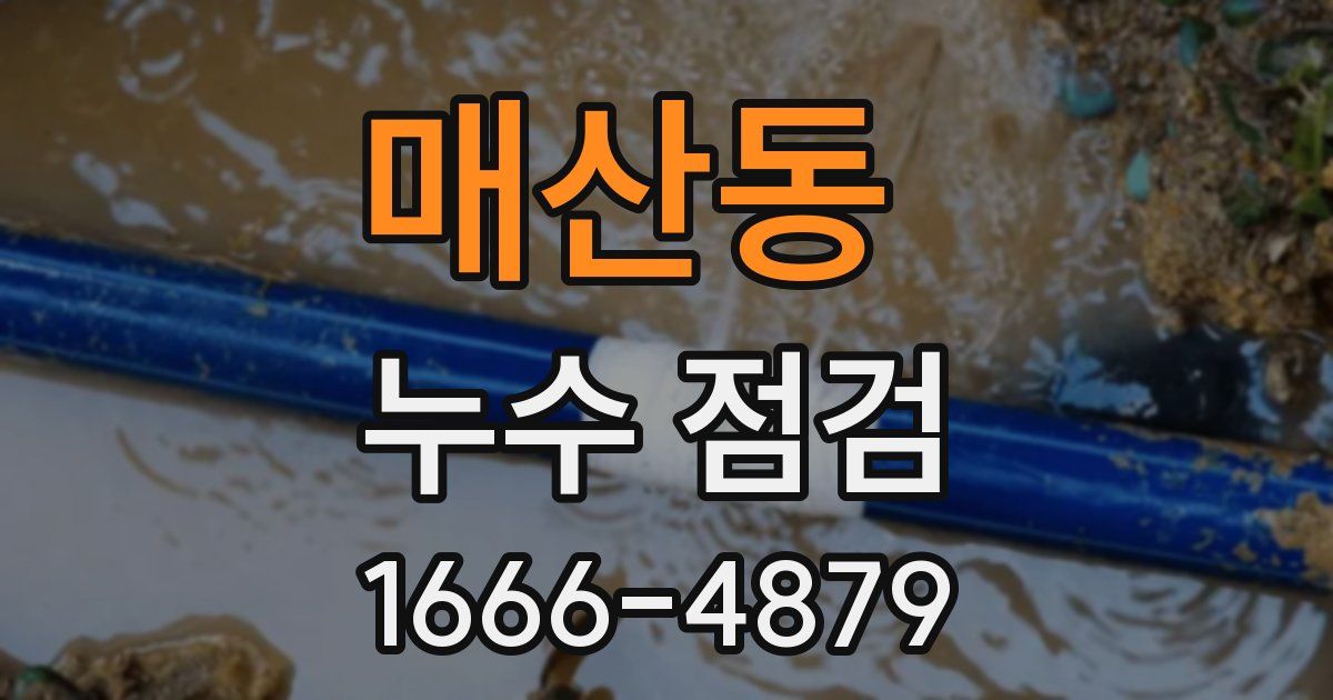 매산동 누수 점검