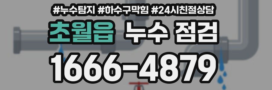 초월읍 누수 점검