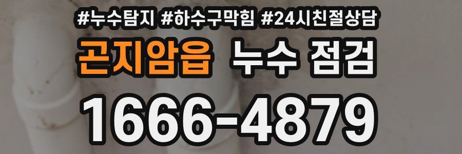 곤지암읍 누수 점검