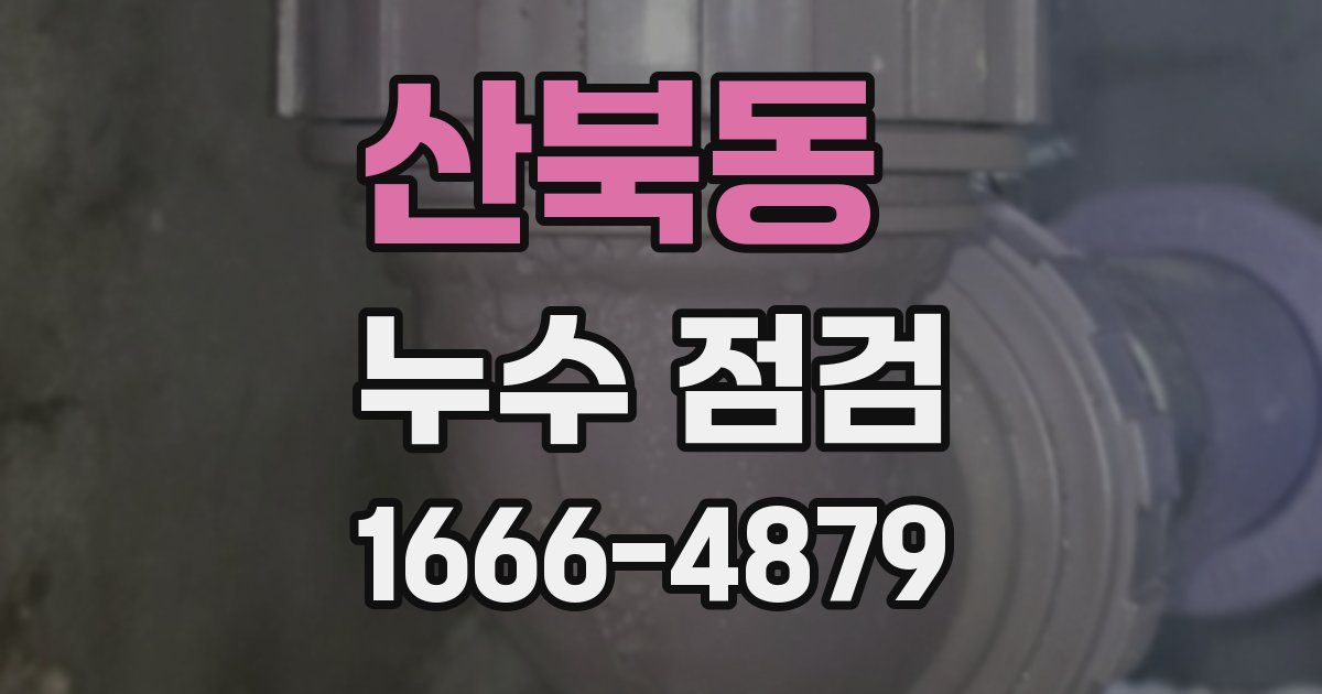 산북동 누수 점검