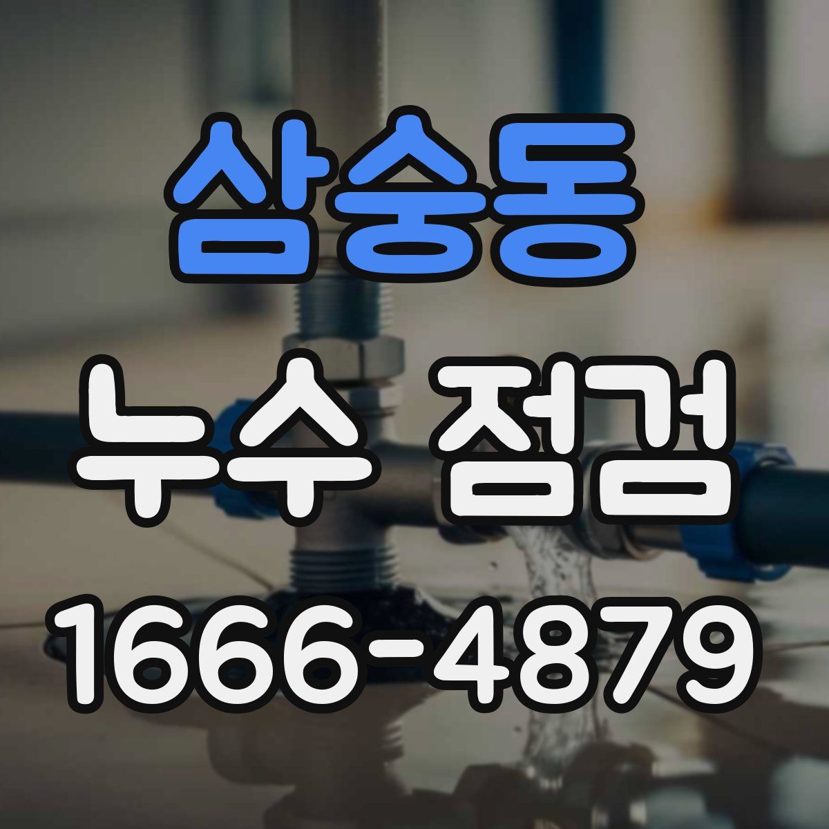 삼숭동 누수 점검