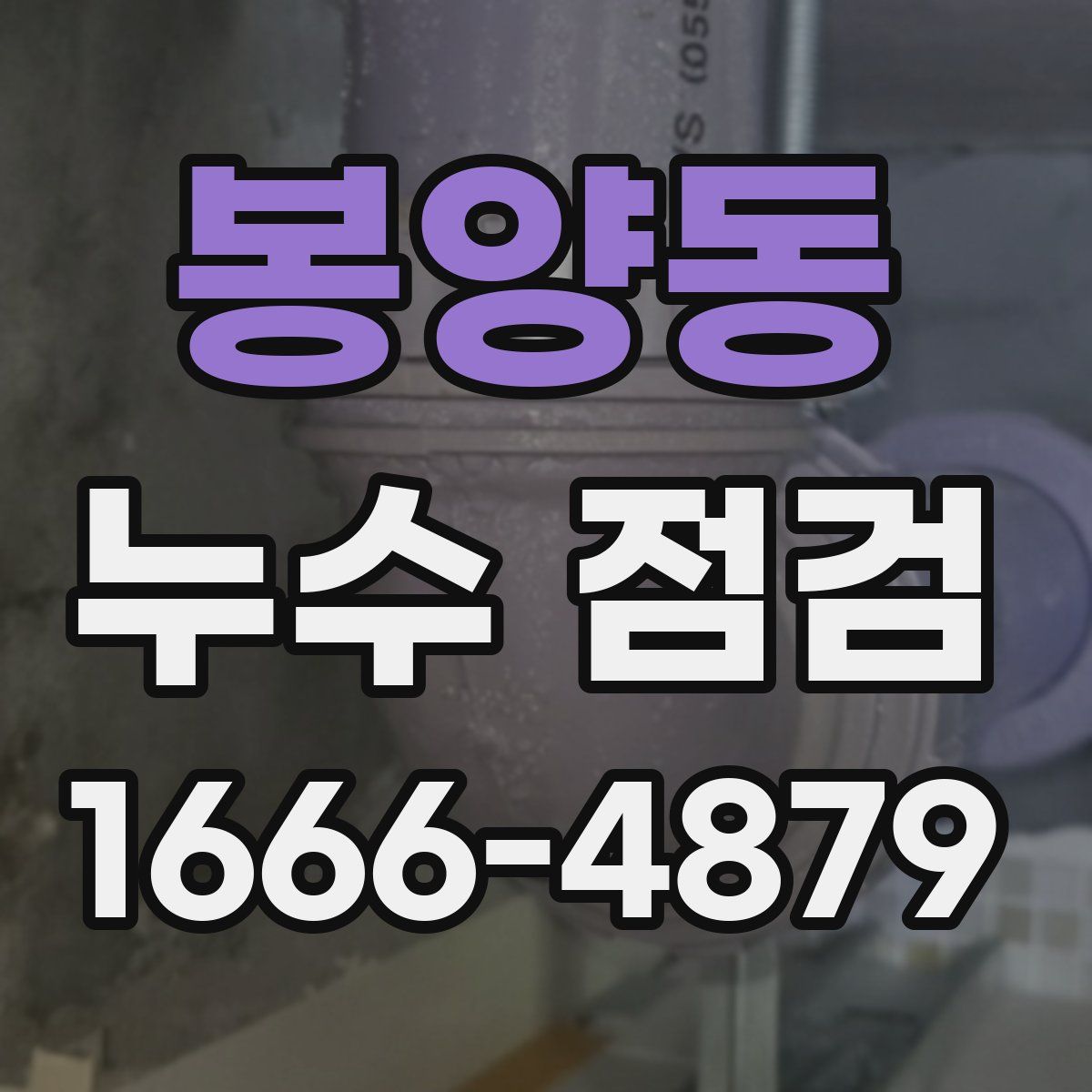 봉양동 누수 점검