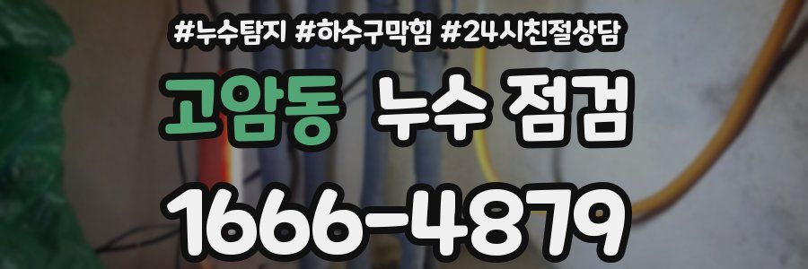 고암동 누수 점검