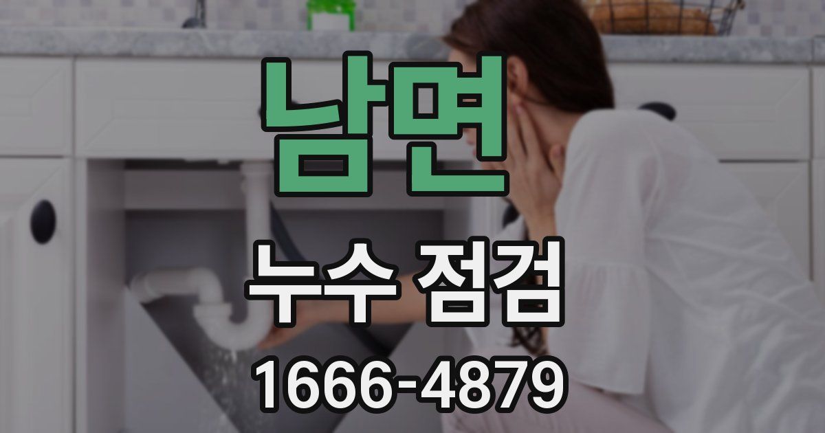 남면 누수 점검