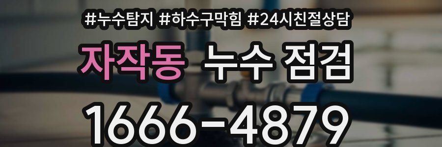 자작동 누수 점검