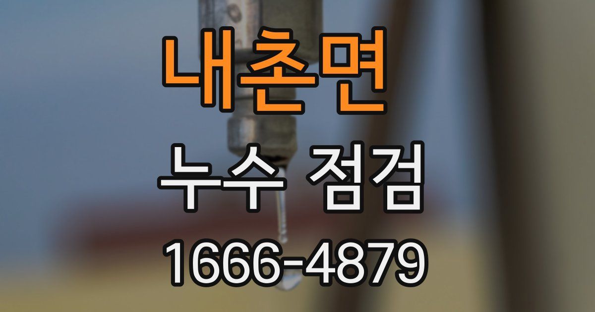 내촌면 누수 점검