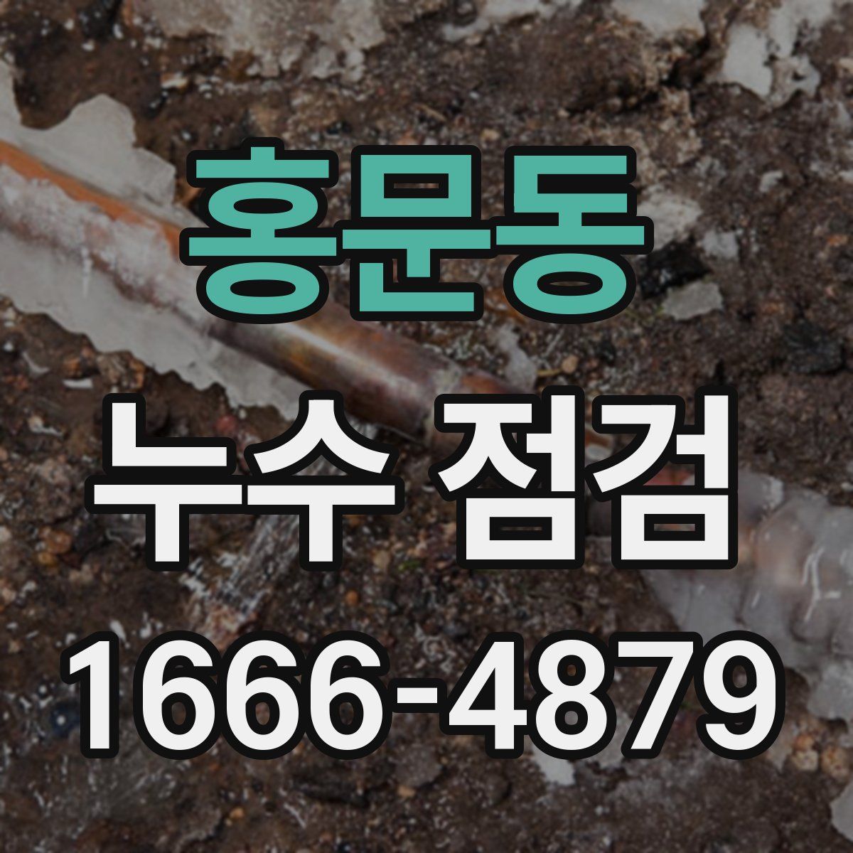 홍문동 누수 점검