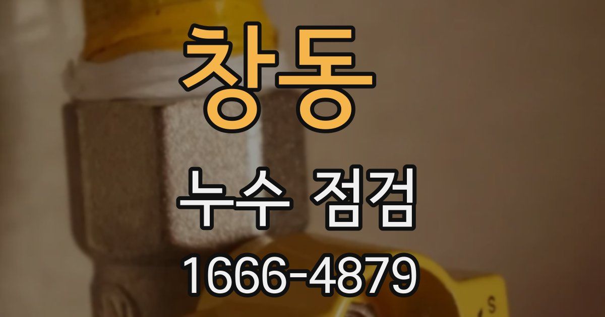 창동 누수 점검