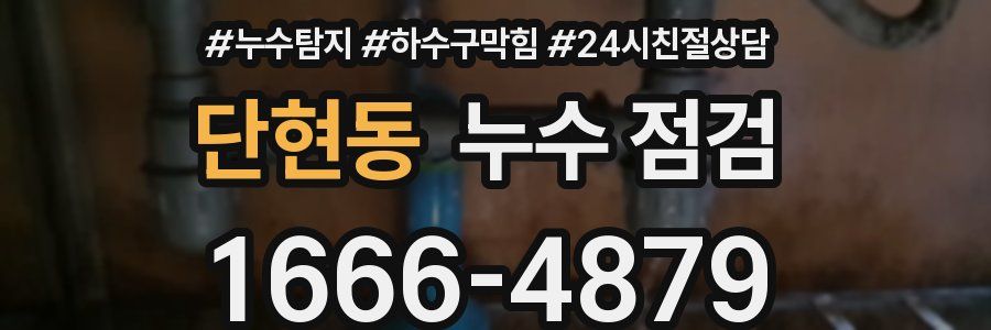 단현동 누수 점검