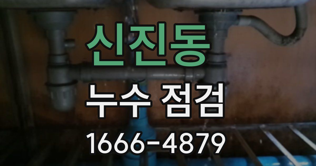 신진동 누수 점검