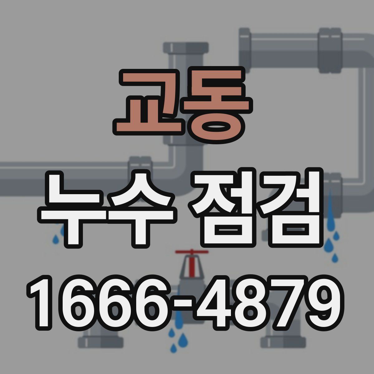 교동 누수 점검