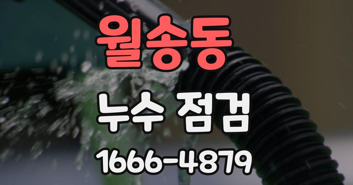 월송동 누수 점검