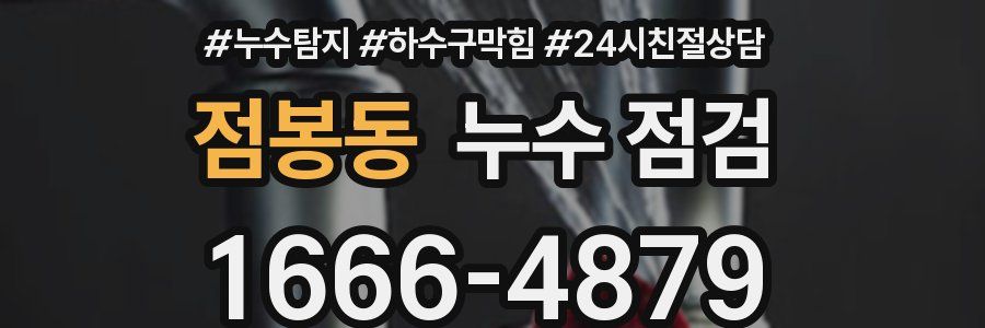 점봉동 누수 점검
