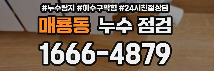 매룡동 누수 점검