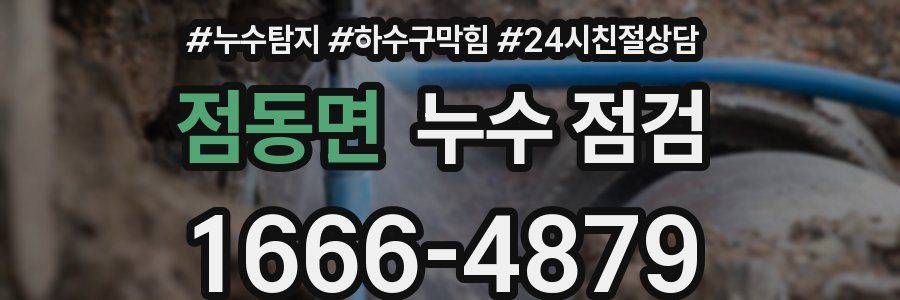 점동면 누수 점검