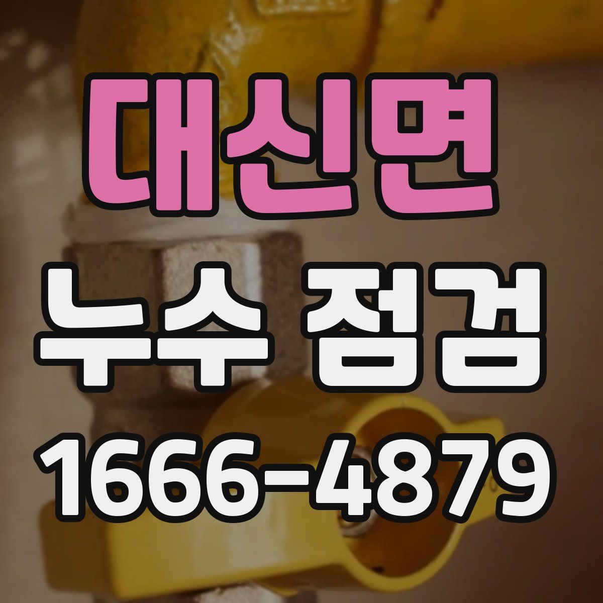 대신면 누수 점검