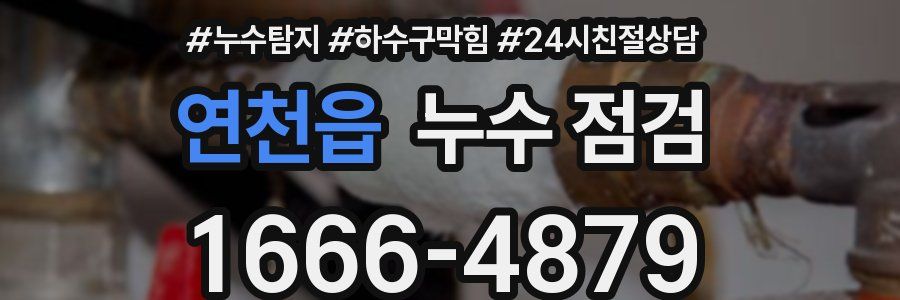 연천읍 누수 점검