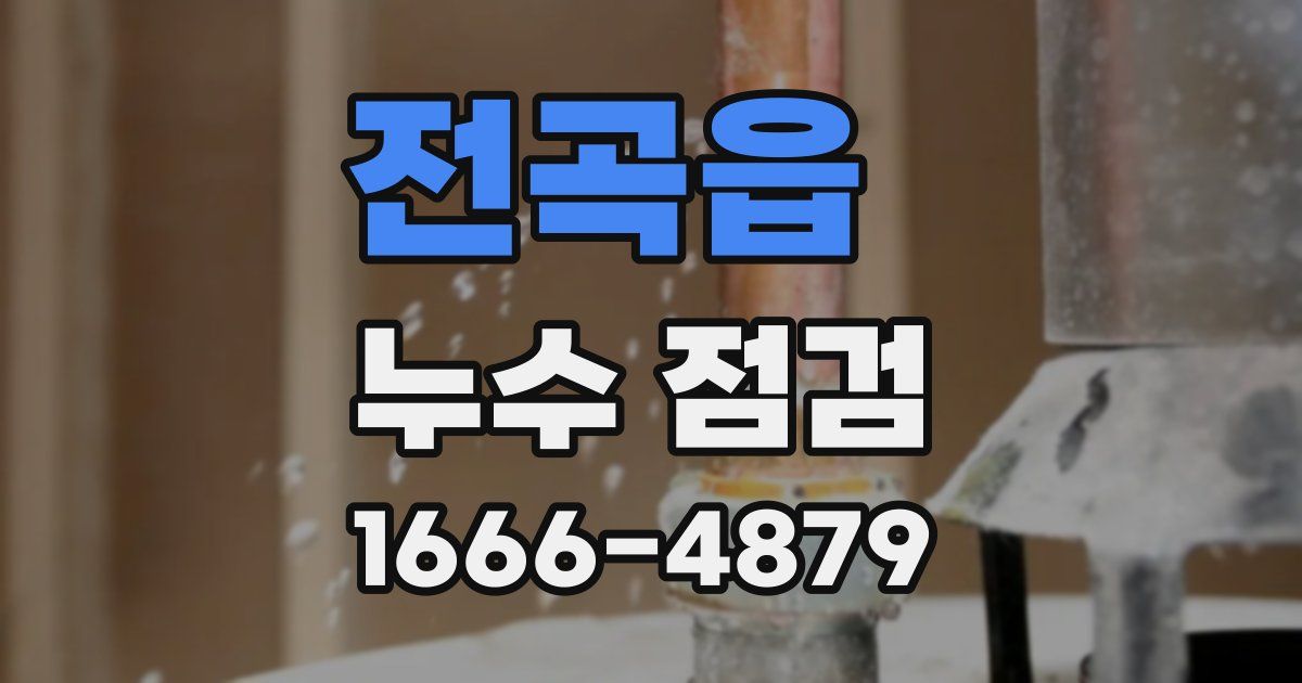전곡읍 누수 점검