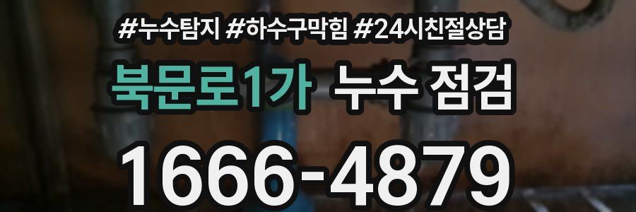 북문로1가 누수 점검